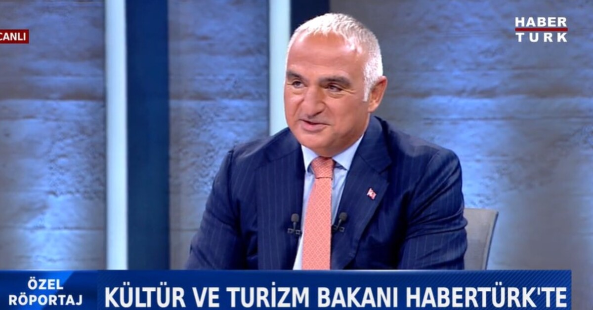 Kültür ve Turizm Bakanı Mehmet Nuri Ersoy’dan Habertürk’e açıklamalar